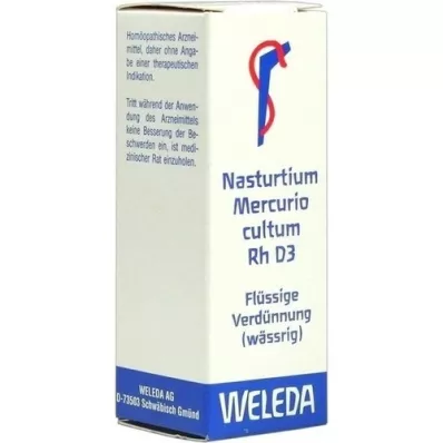 NASTURTIUM MERCURIO cultum Rh D 3 Dilution, 20 ml NASTURTIUM MERCURIO cultum Rh D 3 Dilution, 20 ml