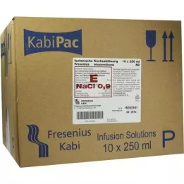 KOCHSALZLÖSUNG Flacon plastique 0,9% Fresenius, 10X250 ml