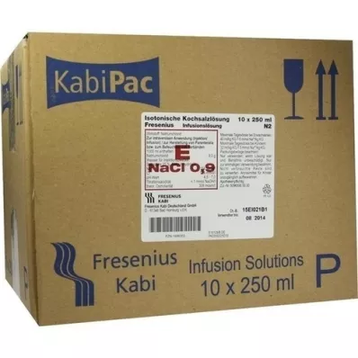 KOCHSALZLÖSUNG Flacon plastique 0,9% Fresenius, 10X250 ml KOCHSALZLÖSUNG Flacon plastique 0,9% Fresenius, 10X250 ml
