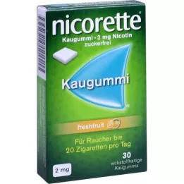 NICORETTE 2 mg de chewing-gum aux fruits frais, 30 pc