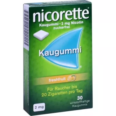 NICORETTE 2 mg de chewing-gum aux fruits frais, 30 pc