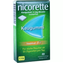 NICORETTE 4 mg de chewing-gum aux fruits frais, 30 pc