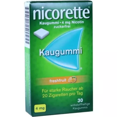 NICORETTE 4 mg de chewing-gum aux fruits frais, 30 pc