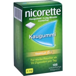 NICORETTE 4 mg de chewing-gum aux fruits frais, 105 pièces