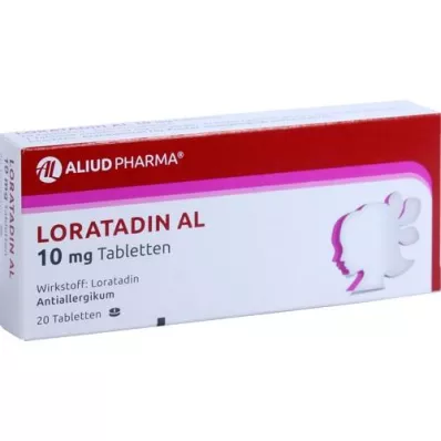 LORATADIN AL Comprimés de 10 mg, 20 comprimés