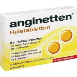 ANGINETTEN Pastilles pour la gorge, 24 pc