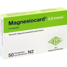 MAGNESIOCARD Comprimés pelliculés de 2,5 mmol, 50 pc