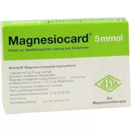 MAGNESIOCARD 5 mmol Plv.z.Her.e.Lsg.z.Intake, 20 pc
