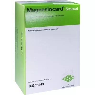 MAGNESIOCARD 5 mmol Plv.z.Her.e.Lsg.z.Intake, 100 pc