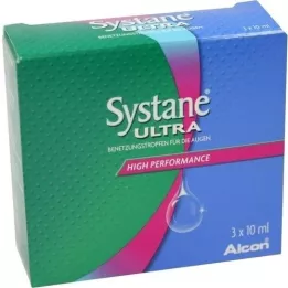 SYSTANE ULTRA Gouttes lubrifiantes pour les yeux, 3X10 ml