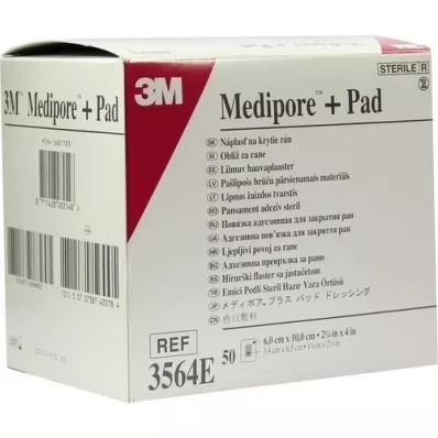 MEDIPORE Plus Pad 3564E Pansement stérile, 50 pc