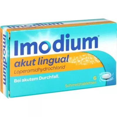 IMODIUM comprimés orodispersibles linguaux aigus, 6 pc
