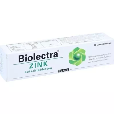 BIOLECTRA Pastilles de zinc, 20 pc
