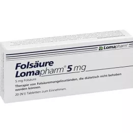 FOLSÄURE LOMAPHARM comprimés de 5 mg, 20 pc
