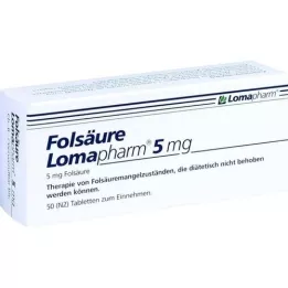 FOLSÄURE LOMAPHARM comprimés de 5 mg, 50 pc
