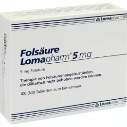 FOLSÄURE LOMAPHARM comprimés de 5 mg, 100 pc