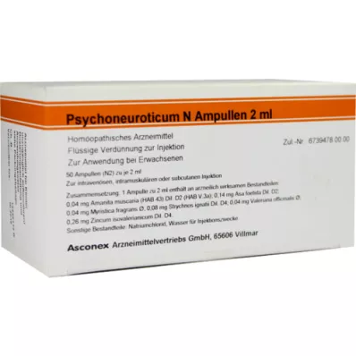 PSYCHONEUROTICUM Ampoules N, 50X2 ml PSYCHONEUROTICUM Ampoules N, 50X2 ml