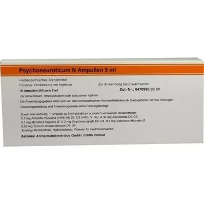 PSYCHONEUROTICUM Ampoules N, 10X5 ml