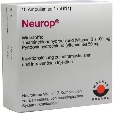 NEUROP Solution pour ampoules injectables, 10X1 ml NEUROP Solution pour ampoules injectables, 10X1 ml