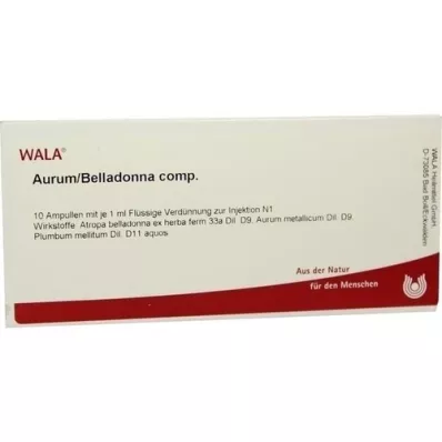 AURUM/BELLADONNA comp. ampoules, 10X1 ml