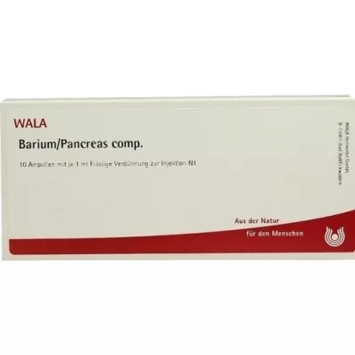 BARIUM/PANCREAS comp. ampoules, 10X1 ml