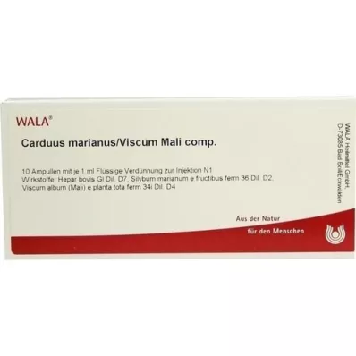 CARDUUS MARIANUS/VISCUM mali comp.ampoules, 10X1 ml