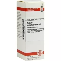 ACIDUM HYDROFLUORICUM Dilution D6, 20 ml