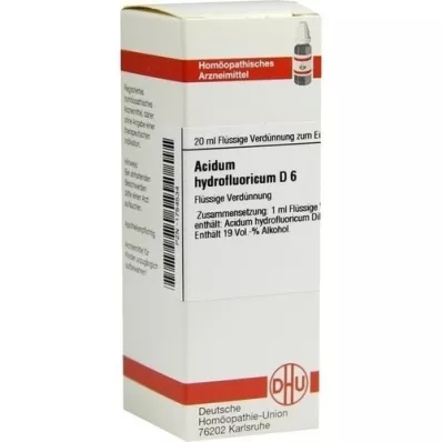 ACIDUM HYDROFLUORICUM Dilution D6, 20 ml