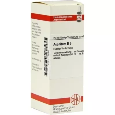 ACONITUM Dilution D6, 20 ml ACONITUM Dilution D6, 20 ml
