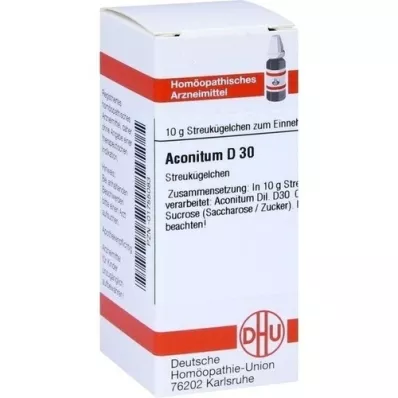 ACONITUM D 30 globules, 10 g