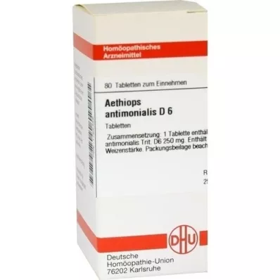 AETHIOPS ANTIMONIALIS D 6 comprimés, 80 pc