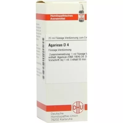 AGARICUS Dilution D4, 20 ml AGARICUS Dilution D4, 20 ml