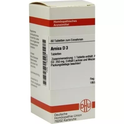 ARNICA D 3 comprimés, 80 pc