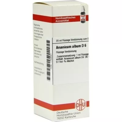 ARSENICUM ALBUM Dilution D6, 20 ml