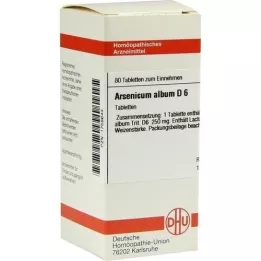 ARSENICUM ALBUM D 6 comprimés, 80 pc