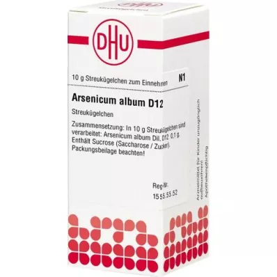 ARSENICUM ALBUM D 12 globules, 10 g