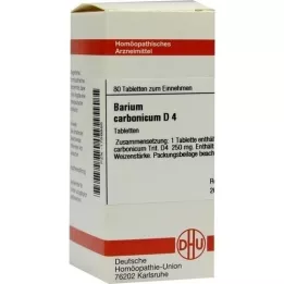 BARIUM CARBONICUM D 4 comprimés, 80 pc