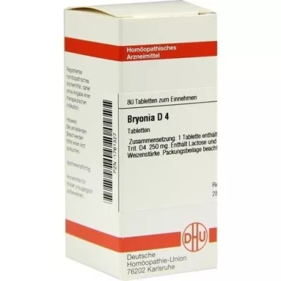 BRYONIA D 4 comprimés, 80 pc