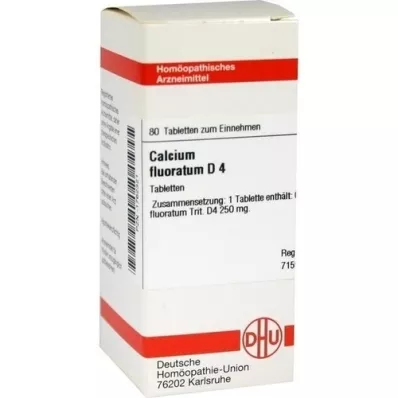 CALCIUM FLUORATUM D 4 comprimés, 80 pc