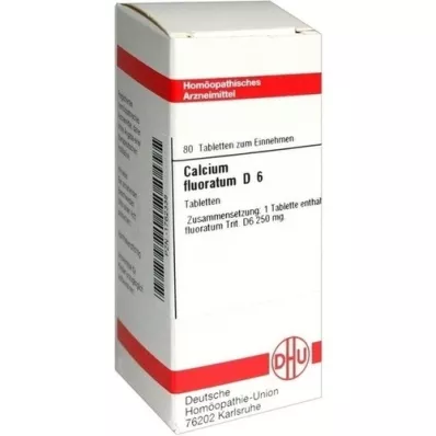 CALCIUM FLUORATUM D 6 comprimés, 80 pc
