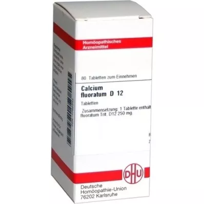 CALCIUM FLUORATUM D 12 comprimés, 80 pc