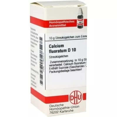 CALCIUM FLUORATUM D 10 globules, 10 g