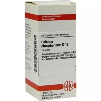 CALCIUM PHOSPHORICUM D 12 comprimés, 80 pc CALCIUM PHOSPHORICUM D 12 comprimés, 80 pc