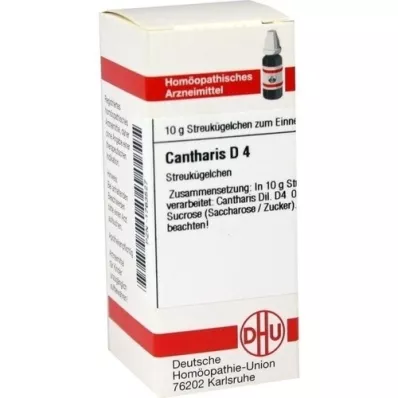CANTHARIS D 4 globules, 10 g CANTHARIS D 4 globules, 10 g