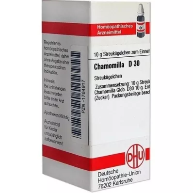 CHAMOMILLA D 30 globules, 10 g