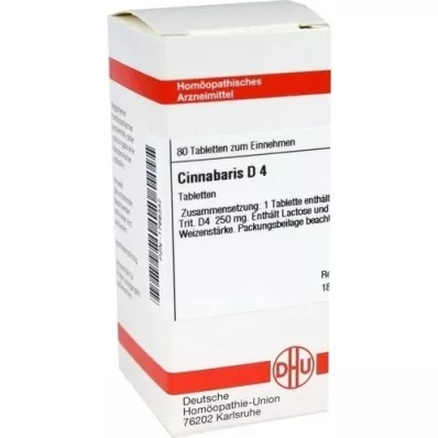 CINNABARIS D 4 comprimés, 80 pc