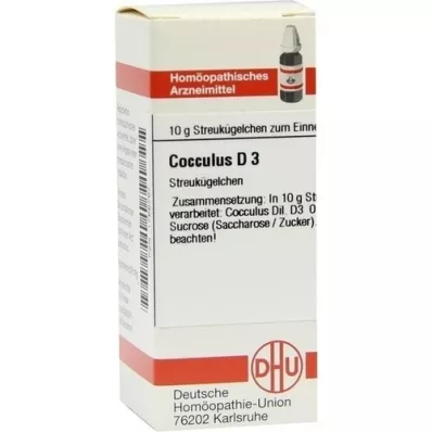 COCCULUS D 3 globules, 10 g