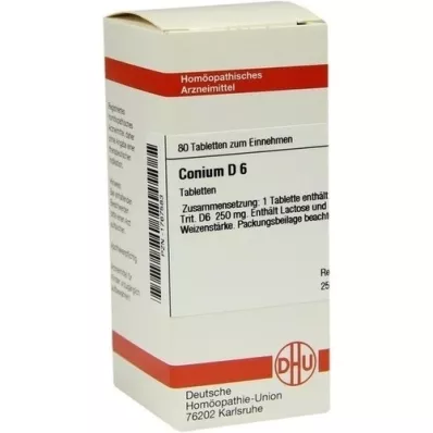 CONIUM D 6 comprimés, 80 pc
