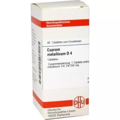 CUPRUM METALLICUM D 4 comprimés, 80 pc CUPRUM METALLICUM D 4 comprimés, 80 pc