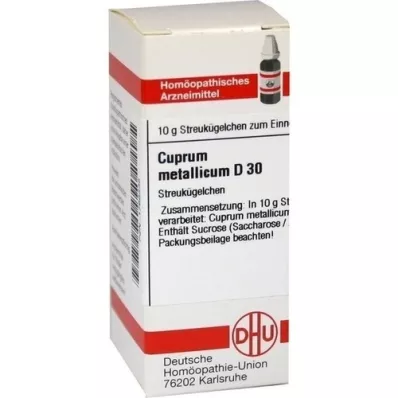 CUPRUM METALLICUM D 30 globules, 10 g